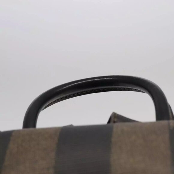 FENDI Pecan Canvas Backpack Brown Black gold Auth - Picture 4 of 16